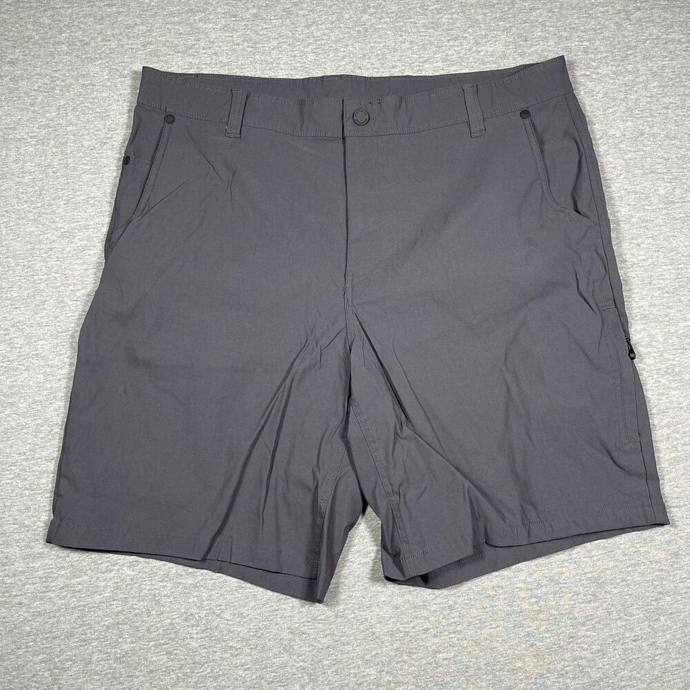 Merrell Shorts Mens 40 Gray Lightweight Hiking Nylon Zip Pockets Athletic